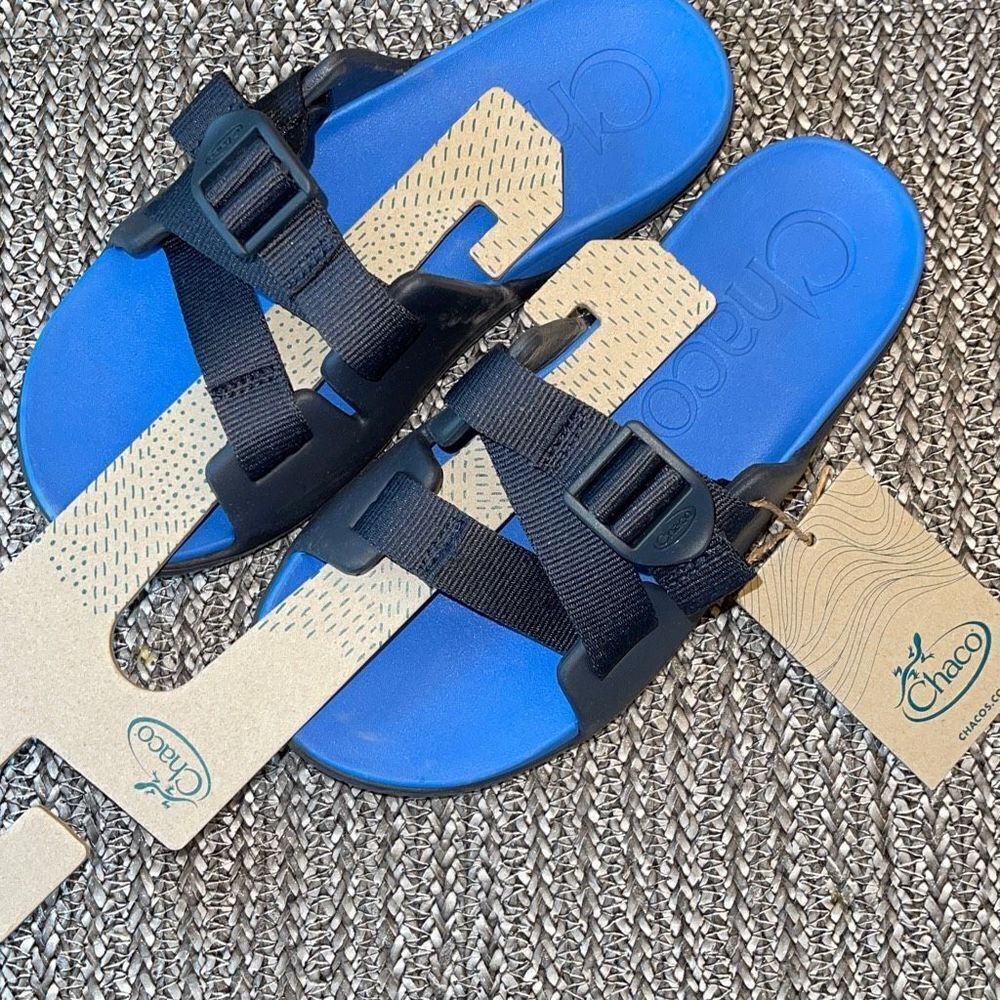 Chaco Childrens Chillos Sandal Slide Blue Size 3 Youth Unisex New - Picture 4 of 6